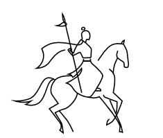 戎马木兰线描素形